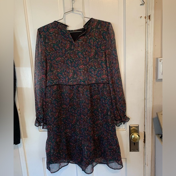Patterned dress long sleeve - Picture 2 of 2
